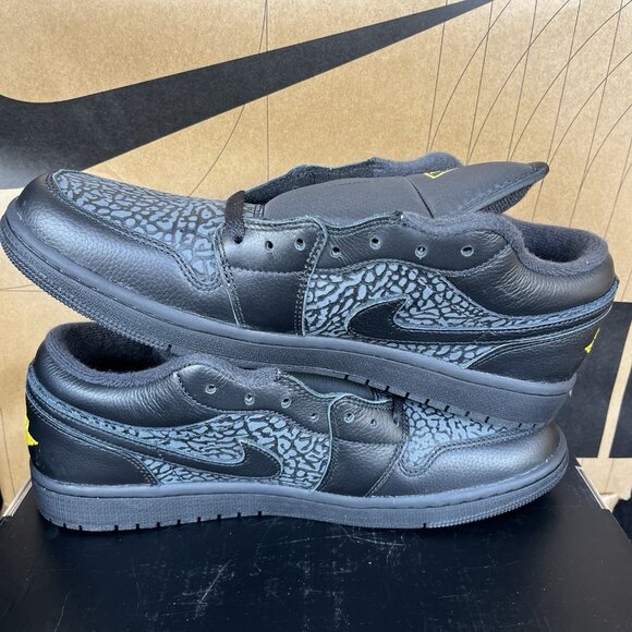 NEW Nike Air Jordan 1 Low Black Elephant Print IM6568-010 Mens Size 9 main image 4